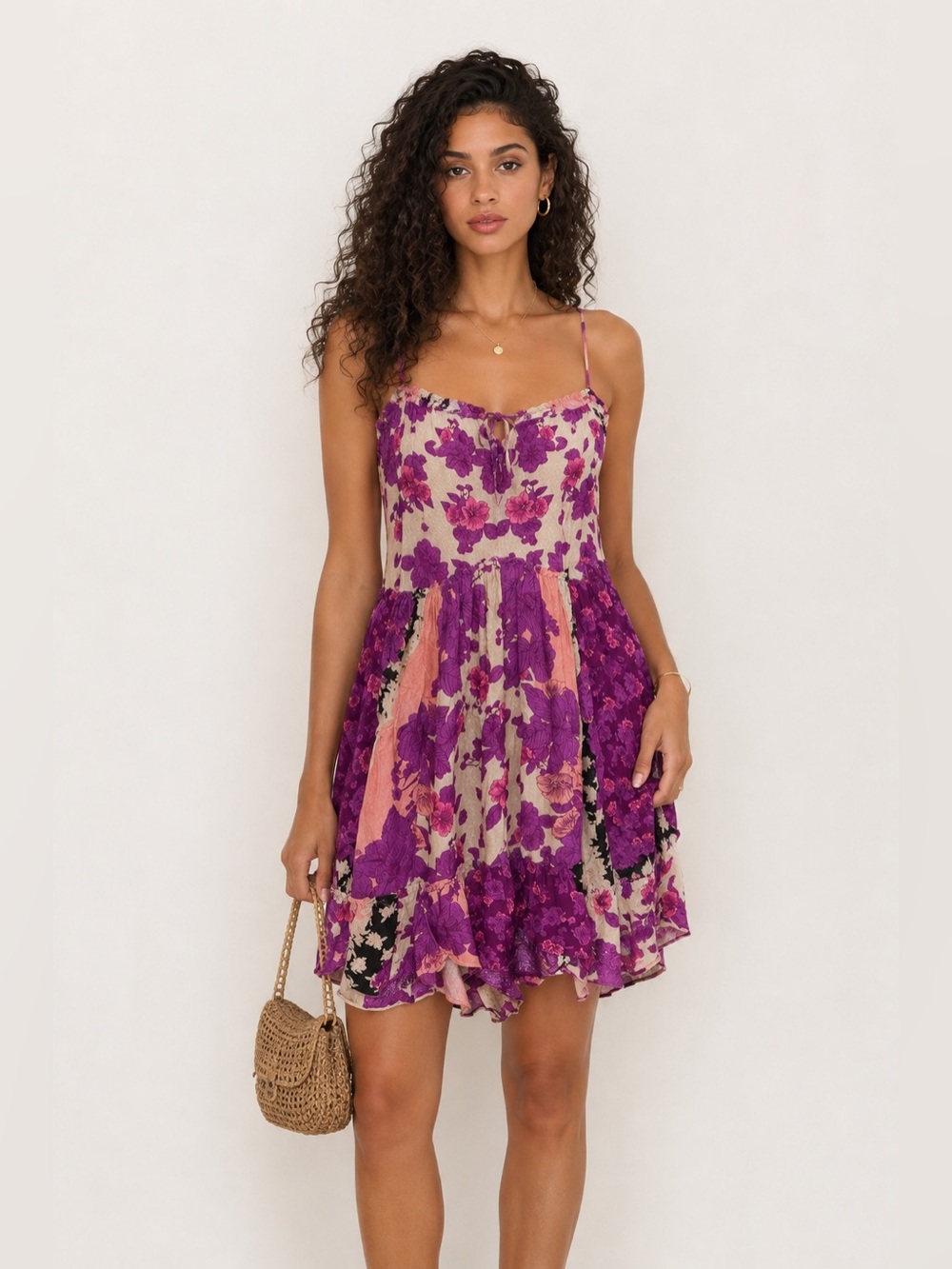 Free People Summer Storm Slip Sz M Hippie Bohemian Feminine Festival